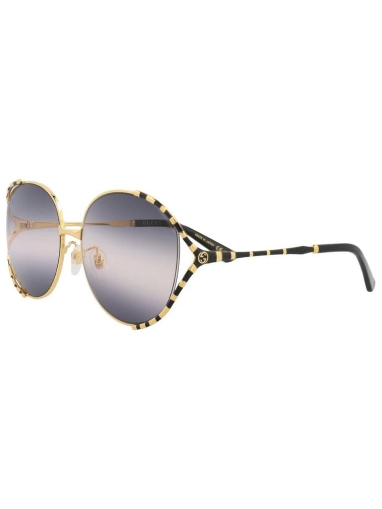New Gucci Womens Round/Oval Gold Black Grey Fashion Designer Sunglasses